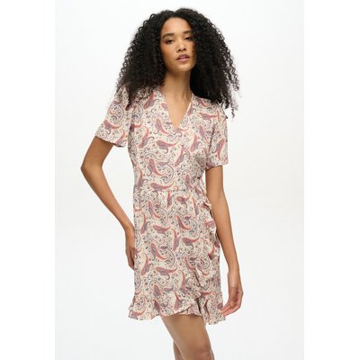 Vestido corto estampado de manga corta SUPERDRY