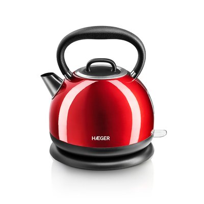 Jarro Elétrico HAEGER RED CHERRY - Em Inox 1,7L, 2200W, da HAEGER HAEGER