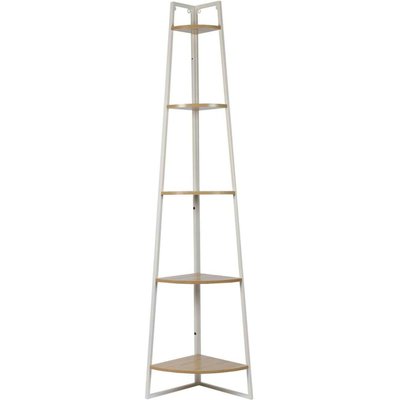 Etagère d'angle 5 niveaux en bois et métal CMP