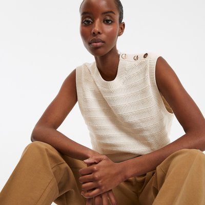 Pull col rond en fine maille LA REDOUTE COLLECTIONS