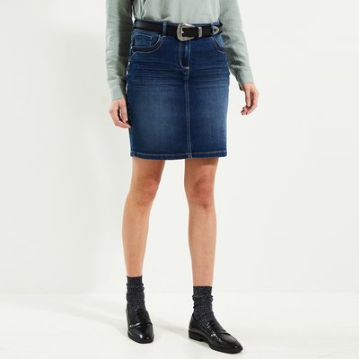 Jupe jean genoux La Redoute