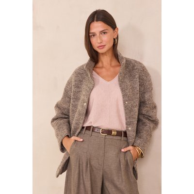 Manteau mi-long effet bouclette FREDDY Maison 123