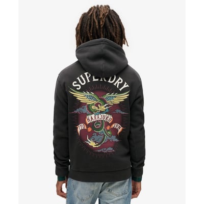 Sweat à capuche à motif tatouage SUPERDRY