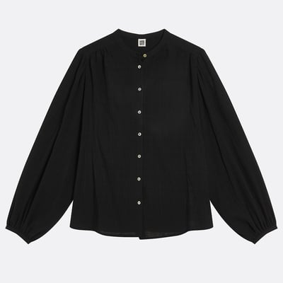 Hemd mit Mao-Kragen, Oversize, Signature LISE LA REDOUTE COLLECTIONS