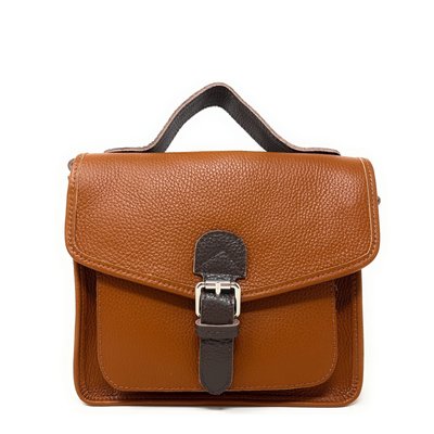 Sac bandoulière cartable en cuir grainé CALVI OH MY BAG