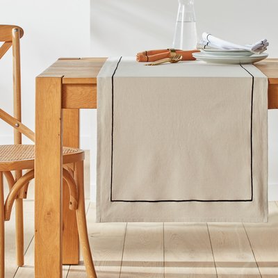 Chemin de table lin/coton lavé Métis Bourdon LA REDOUTE INTERIEURS