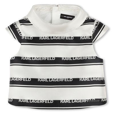 Blouse à rayures siglées KARL LAGERFELD KIDS