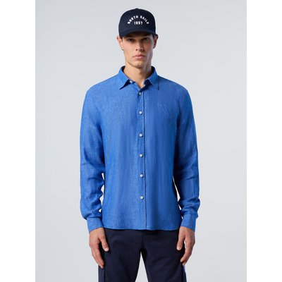 Chemise en lin avec logo brodé NORTH SAILS