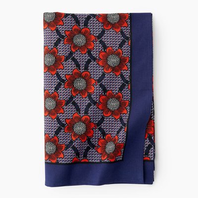 Fouta simple grande taille imprimé, 180x200cm, 100% coton bio MONOPRIX