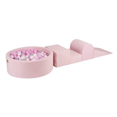 Aire De Jeux en Mousse avec Piscine à Balles, VELOURS MEOW BABY