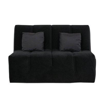 Banquette BZ WASHINGTON 160x200, matelas Simmons, coton gris RELAXIMA