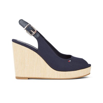 Sandalen met sleehak Iconic Elena Sling TOMMY HILFIGER