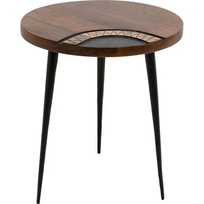 Table d'appoint ethnique ronde en manguier, MEDINA KARE DESIGN