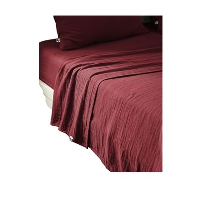 Drap plat double gaze de coton Gaia EDEN