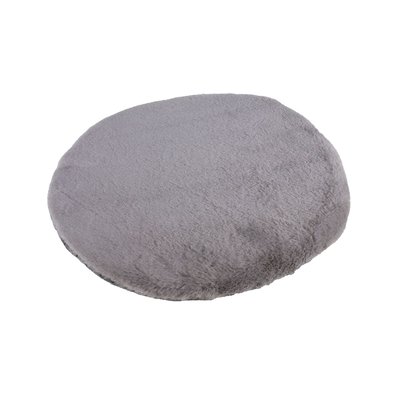Lot De 6 Galettes De Chaises Rondes - Diamètre 34 Cm - Gris TOILINUX