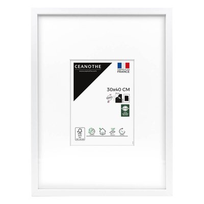 Cadre Photo Avec Passe-partout 30x40 Cm Résine Recyclée WILD CEANOTHE