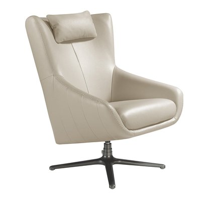 Fauteuil pivotant en cuir ANGEL CERDA