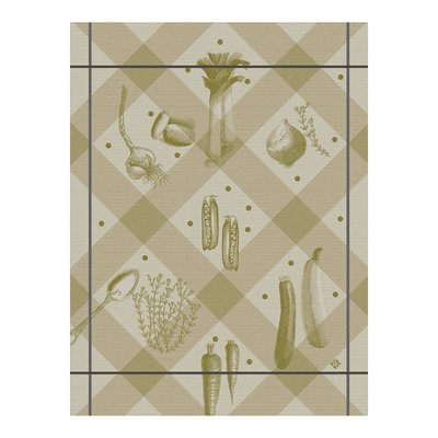Torchon en Coton, LÉGUMES AU JARDIN LE JACQUARD FRANCAIS