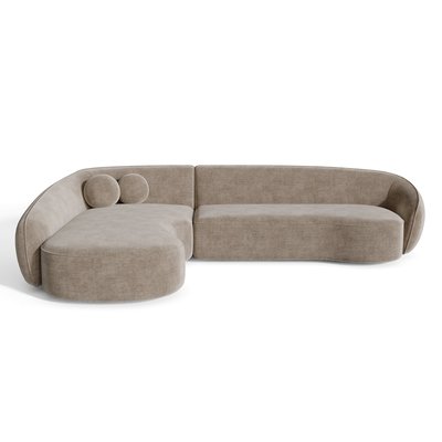 Canapé d'angle en tissu tramé toucher doux COOPER SIA HOME