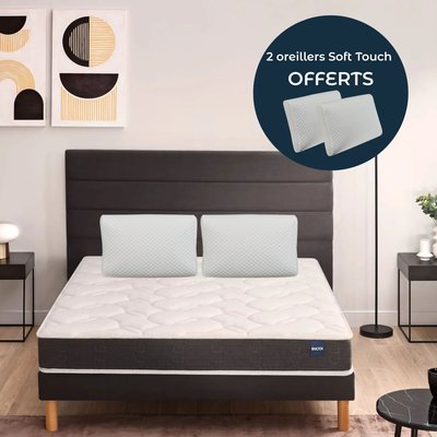 Matelas king size Regular + 2 oreillers Soft Touch offerts BULTEX