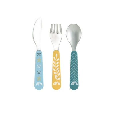 Lot de 3 couverts en métal Little Buddies BEBECONFORT