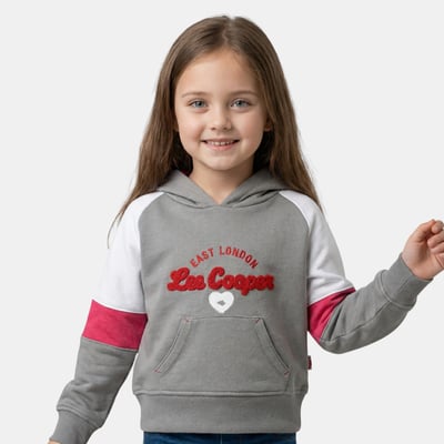 Sweat à capuche imprimé, coupe décontractée et manches longues POP GIRL LEE COOPER