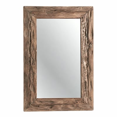 Miroir rectangulaire avec cadre bois recyclé 120 cm DEPOK PIER IMPORT