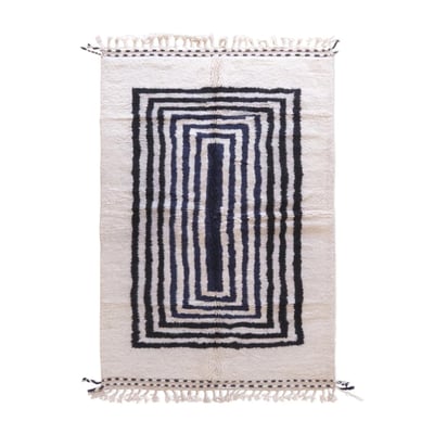 Tapis berbère élégant pour intérieur moderne en laine 175 x 268 cm AFK LIVING