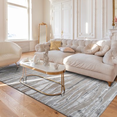 Tapis vintage motif vagues THE DECO FACTORY