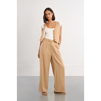 Pantalon large en lin LILI SIDONIO