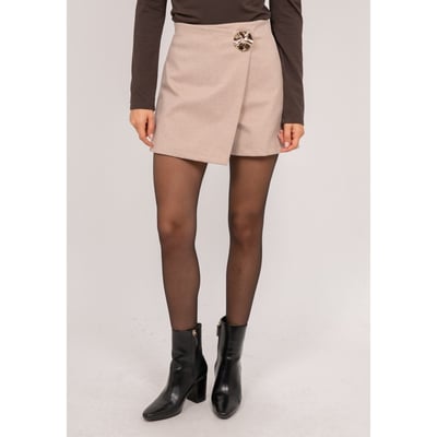 Jupe-short Portefeuille Bouton Bijou Xenitel DONA LISA