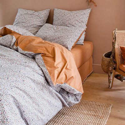 Housse de couette imprimée en percale de coton, Made in France, CIMES A DEMAIN