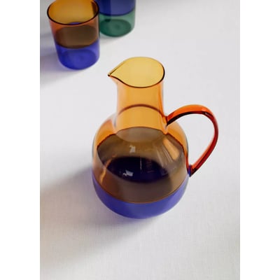 Carafe en verre bicolore MANGO HOME