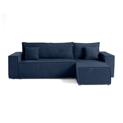 Canapé d'Angle Convertible en Velours côtelé 4 places - CEZANNE LISA DESIGN