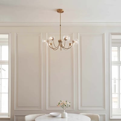 Harville 7-Light Dome Glass Pendant Light ÉDITÉ