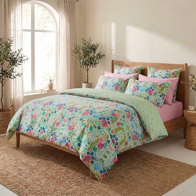 Parure de lit en Percale de Coton Playfull - KATE MERRITT EDEN
