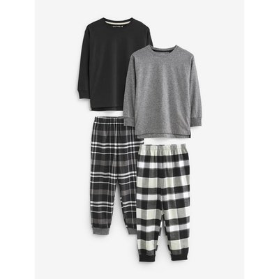 Pyjamas tissés aux carreaux, lot de 2 NEXT
