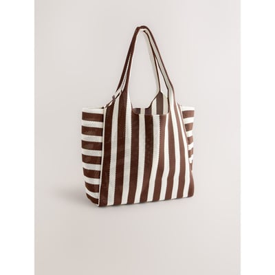 Sac à bandoulière rayé en maille NEXT