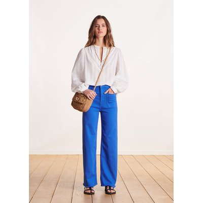 Jean flare taille haute en coton biologique LA FEE MARABOUTEE