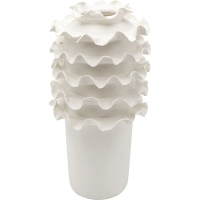 Vase Viento 39cm blanc KARE DESIGN