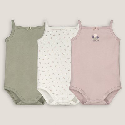 Lot de 3 bodies fines bretelles LA REDOUTE COLLECTIONS