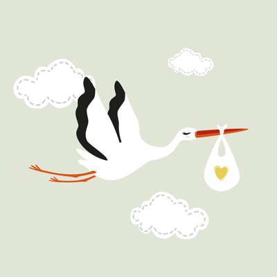 Tableau Sur Toile Cigogne ENFANT CEANOTHE