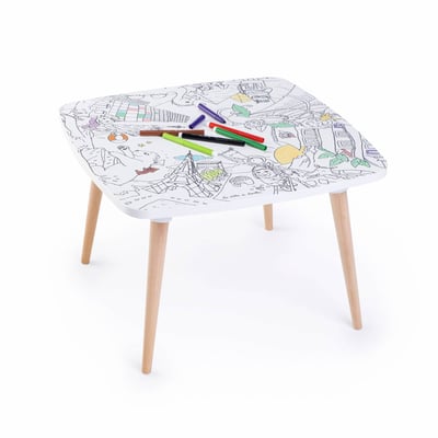 Table à colorier enfant COLORITABLE 60CM AVEC 8 FEUTRES SWEEEK