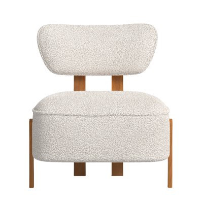 Chaise tissu recyclé blanc - COLIN HANNUN