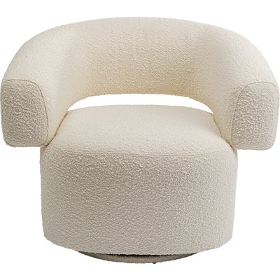 Fauteuil pivotant Maye crème KARE DESIGN