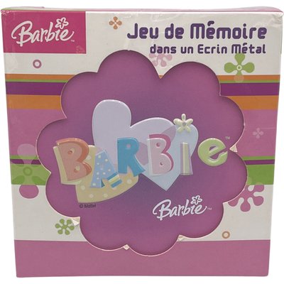 Jeu de Mémoire Barbie Dans un Ecrin Métal - Bon état MATTEL