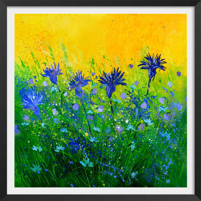 Affiche  bouquet de  bleues HEXOA