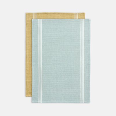 Lot de 2 torchons en coton nid d'abeille, VIRGILE LA REDOUTE INTERIEURS