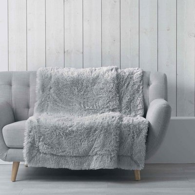 Plaid Couverture imitation Fourrure Collection Marilou DOUCEUR D'INTÉRIEUR