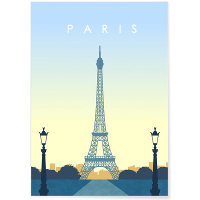 Affiche ville Paris 3 L'AFFICHERIE